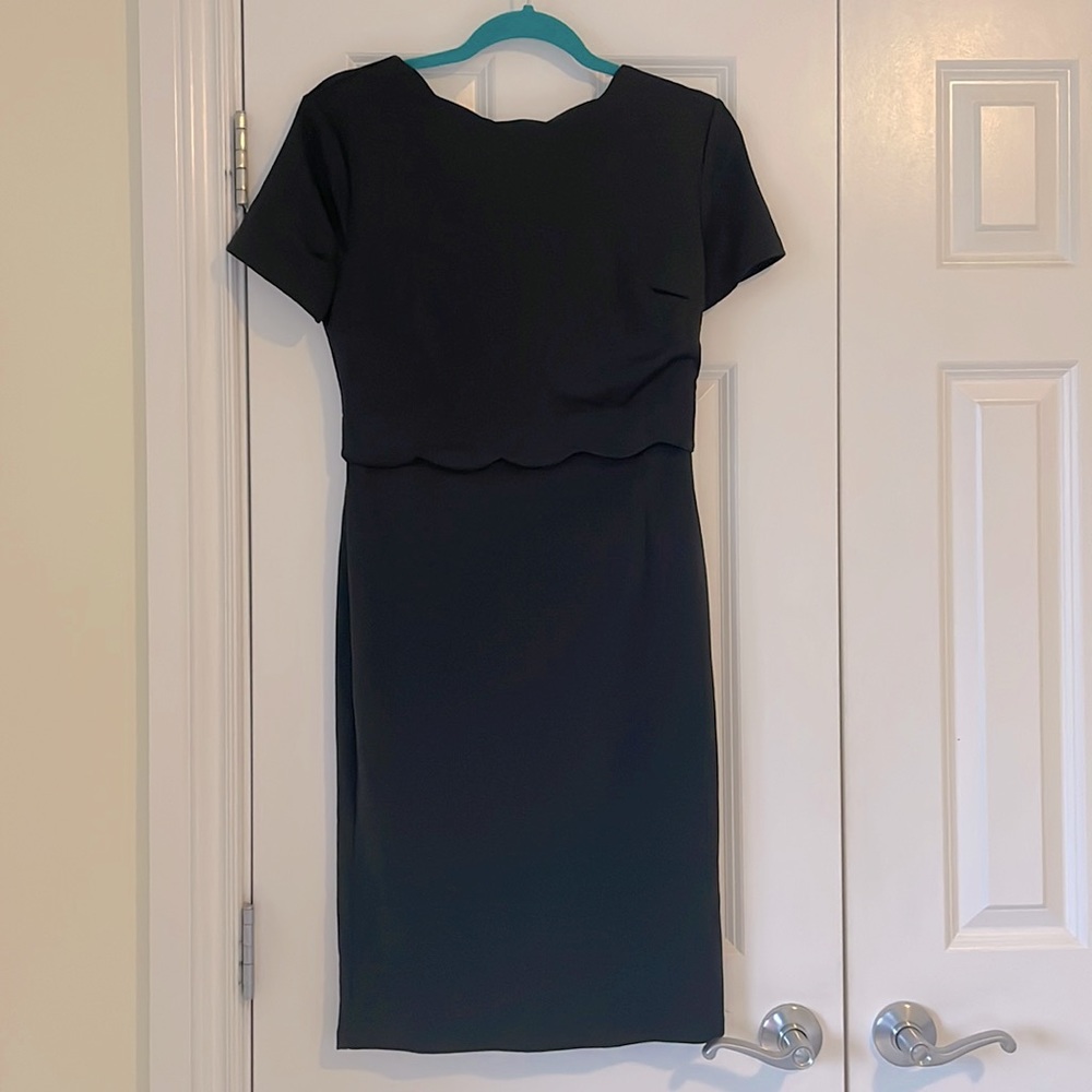 Black Scalloped Dress